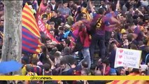 Luis Suarez hat-trick fires Barcelona to 24th La Liga title