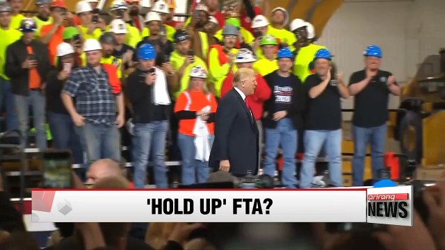 Trump says could 'hold up' South Korea trade deal for North Korea issue