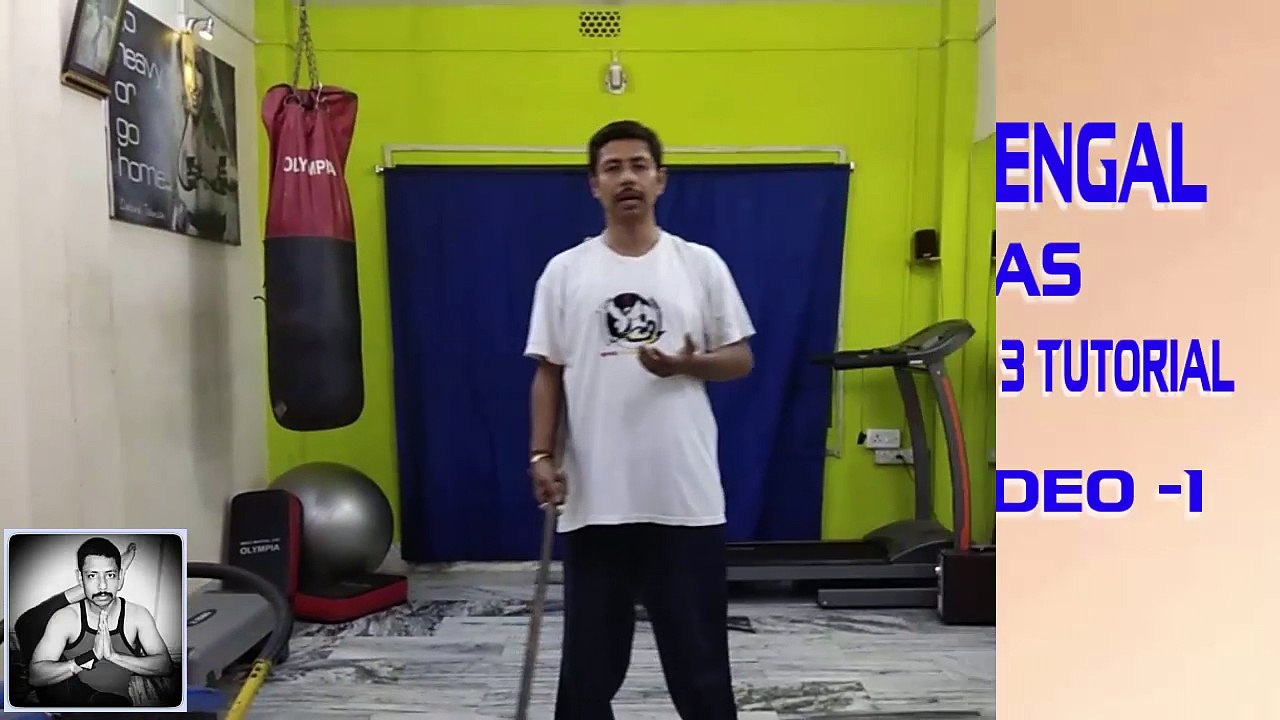 Stick Fight  lathi khela  Bengal Style (লাঠি খেলা) Bo Staff Front Spins, video -1 in [Hindi - हिन्दी]