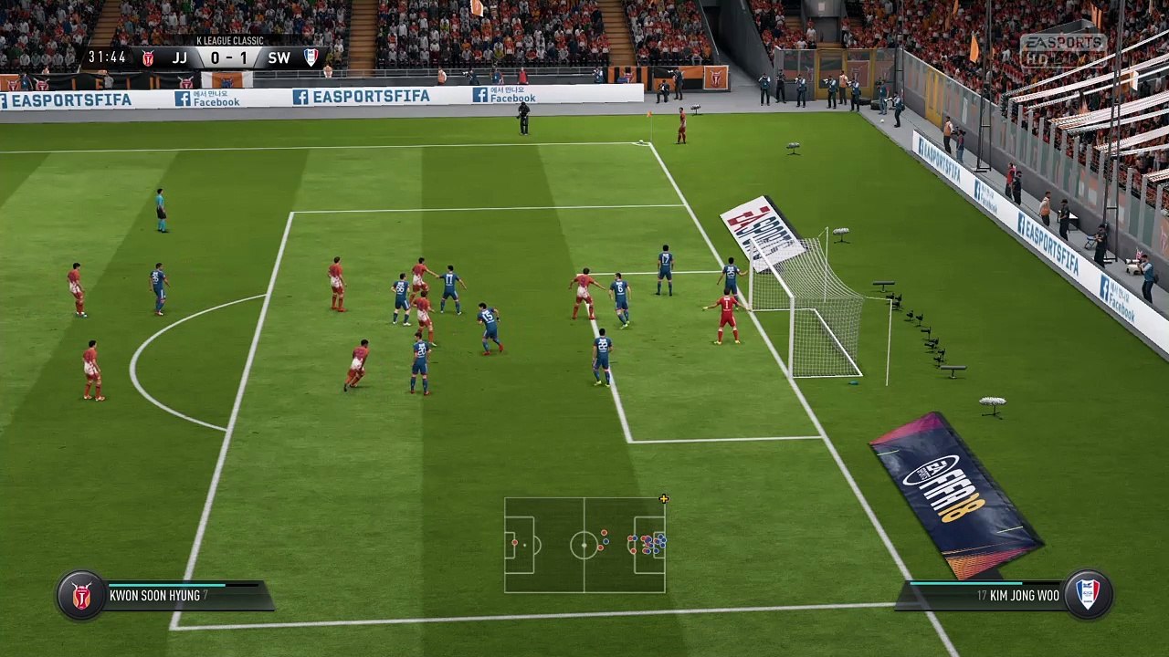 Korean K-League -Jeju United Suwon fifa 18 simulation