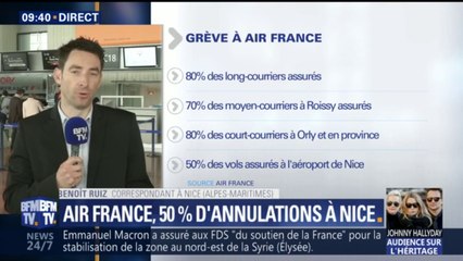 Grève à Air France: 1 avion sur 2 cloué au sol ce vendredi à Nice