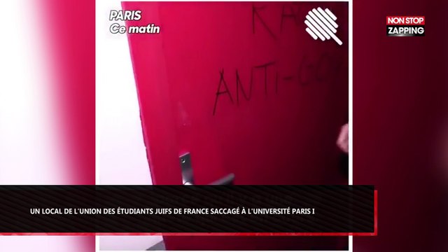 Quotidien : Un local de l’Union des étudiants juifs saccagé à l’Université Paris-I (Vidéo)