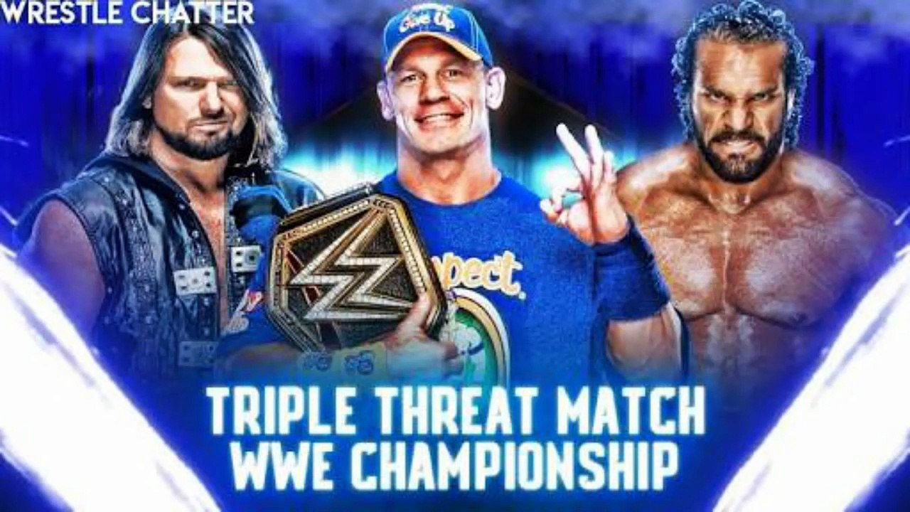 WWE 2k18 John Cena Vs Aj Styles Vs Jinder Mahal WWE Championship Match