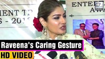 Raveena Tondon's Caring Gesture Towards A Reporter