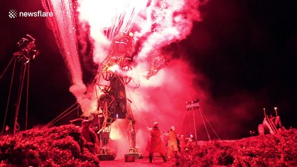 Cornwall's giant Man Engine tin puppet comes back to life for Easter