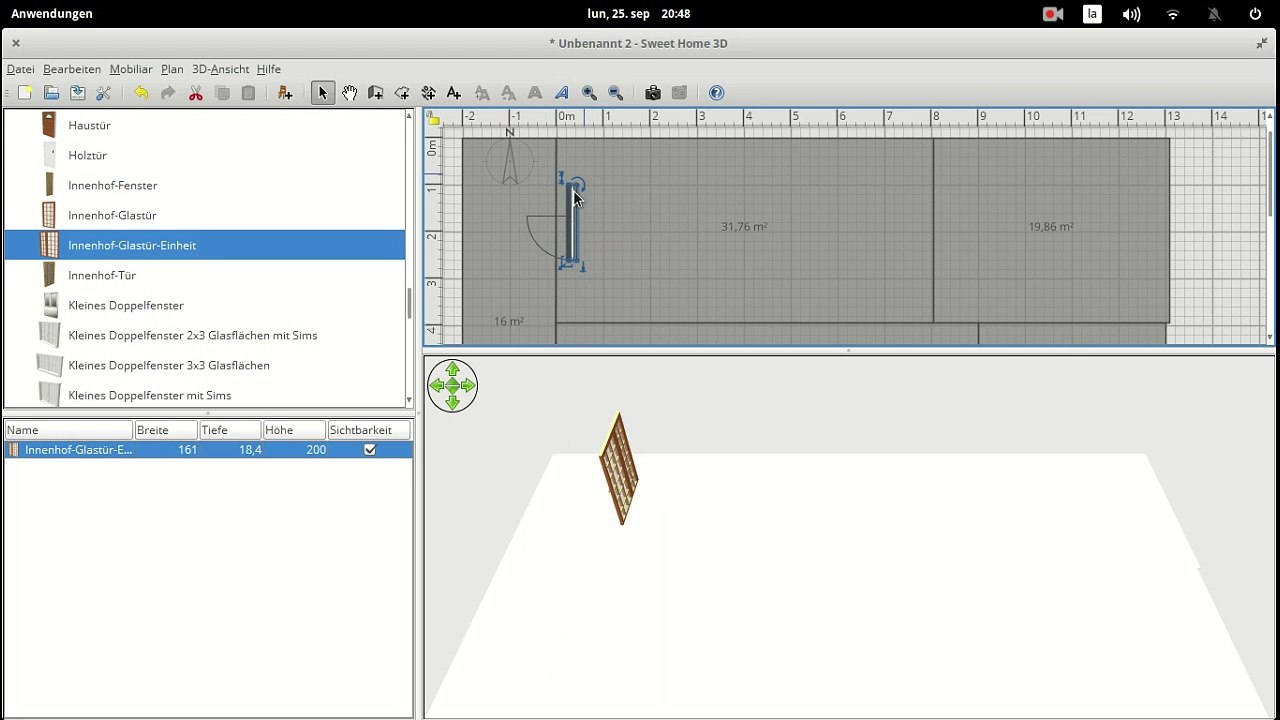 Mit Sweethome3d Innenraeume zeichnen und gestalten