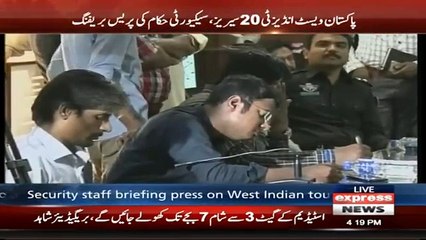 Sindh Police Press Briefing For West Indies Tour of Pakistan - 30th March 2018