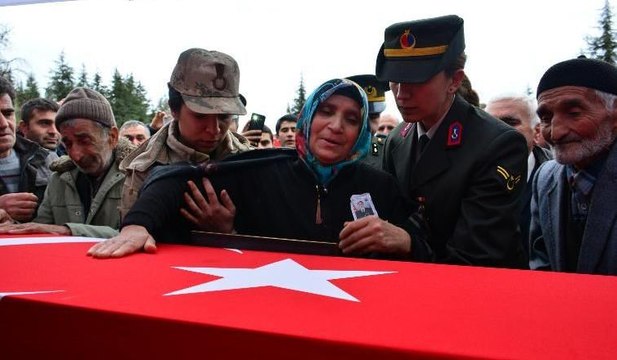 Şehit Piyade Uzman Çavuş Necmettin Yiğit, son yolculuğuna uğurlandı