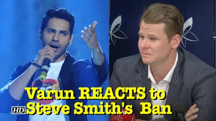 Varun Dhawan REACTS to cricketer Steve Smith's TEARS