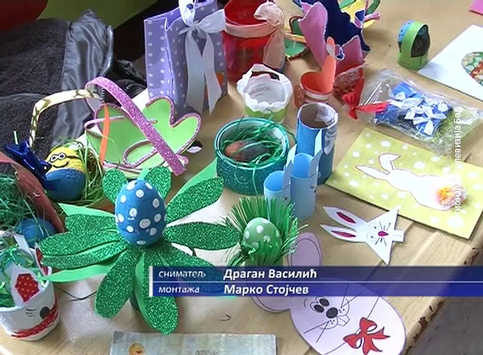 Tradicionalni Uskršnji vašar u OŠ "Sveti Sava" u Boru, 30. mart 2018. (RTV Bor)