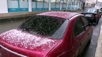 Ağrı’da Mart Ayı'nın Sonunda Dolu Sürprizi