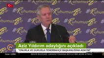 Fenerbahçe Başkanı Aziz Yıldırım, başkanlığa yeniden aday oldu
