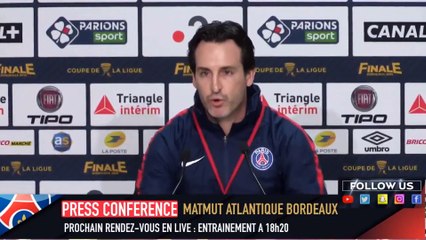 Conf de presse Unai Emery
