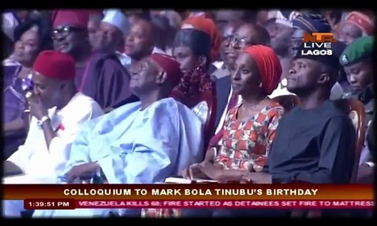 FULL BUHARI SPEECH IN LAGOS 29.03.2018 AT THE 10TH BOLA TINUBU COLLOQUIUM