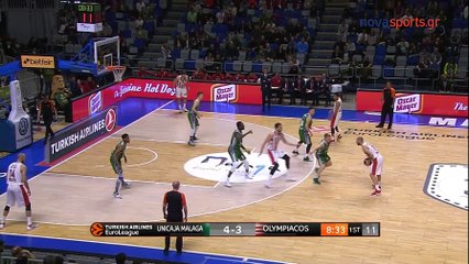 Η ασύλληπτη πάσα από τον Βασίλη Σπανούλη  - Μάλαγα vs Ολυμπιακός - 30.03.2018