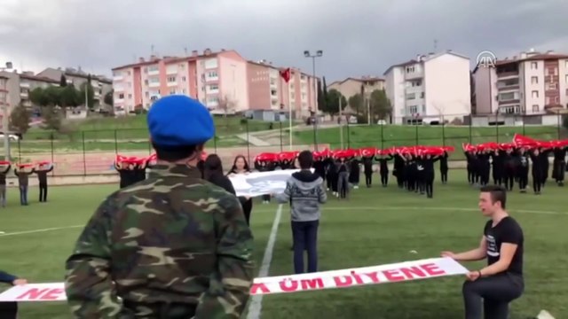 Öğrencilerden 'Tek Vatan' kareografisi - KARABÜK