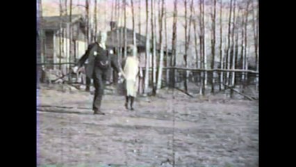 Jock and Jeanie golfing with young Jeanie