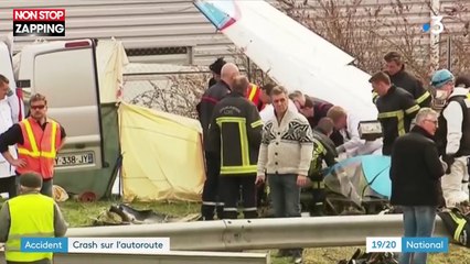 Un crash d'avion sur l'autoroute A47 fait deux morts (vidéo)