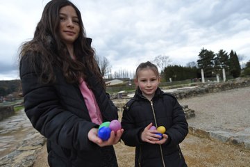 Chasse aux oeufs musée St Romain en Gal 01042018