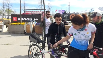 Görme engelli bisikletçi Oğuz Uğur’un hedefi Paralimpik Oyunları