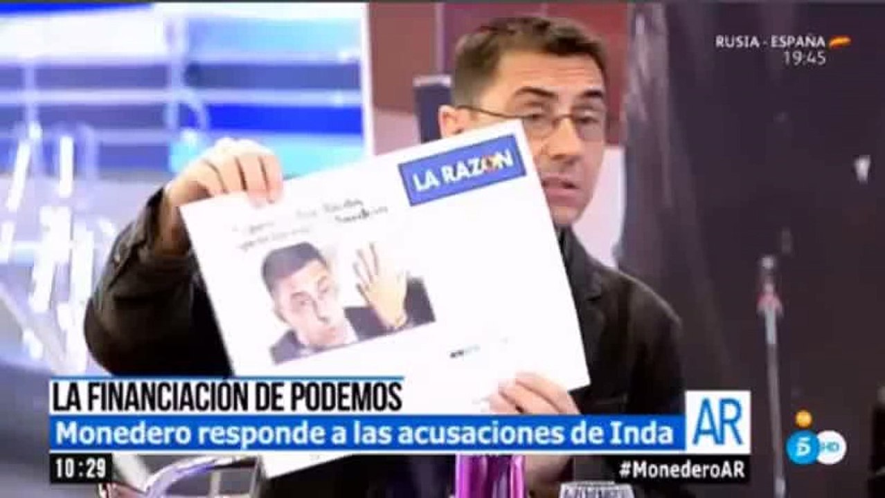 ¡¡¡BRUTALES ZASCAS!!! de Juan Carlo Monedero a Ana Rosa sobre corrupción, Eduardo Inda y Rajoy
