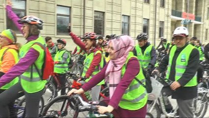 Sağlık için pedal çevirdiler