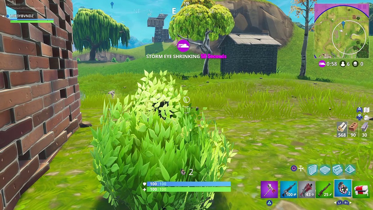 Fortnite BATTLE ROYALE SOLO #1 VICTORY ROYALE - Bush Whackin lol