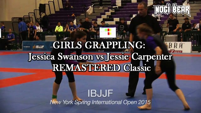 GIRLS GRAPPLING Jessica Swanson vs Jessie Carpenter REMASTERED Classic • IBJJF NY Spring Open 2015 • Women's No Gi Purple Open Finals