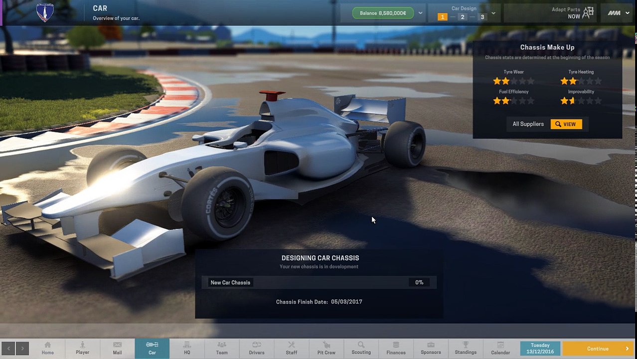 Motorsport Manager (89 database) - season 2 pre season