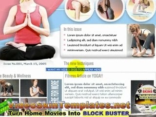 Integrating Video Skin Templates Webpage