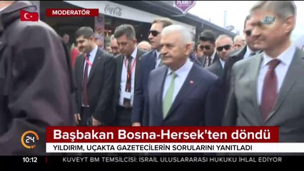 Başbakan Bosna-Hersek'ten döndü