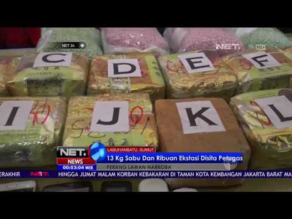 13 Kg Sabu Dan Ribuan Ekstasi Disita Petugas  -NET24