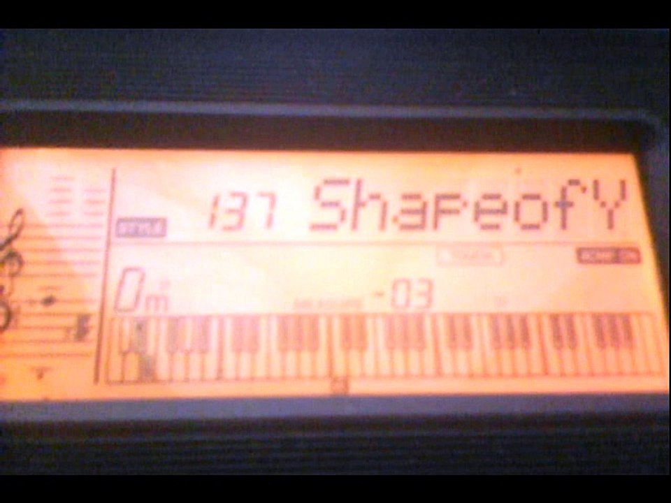 Ed Sheeran - Shape Of You - Chords  keyboard cover