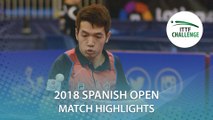 2018 Spanish Open Highlights I Ho Kwan Kit vs Joan Masip %28R64%29