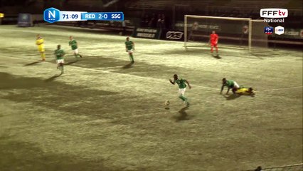 Triplé pour SANE !!! Après un jolie centre en profondeur SANE réussi son face à face. 3-0 pour le Red Star FC !