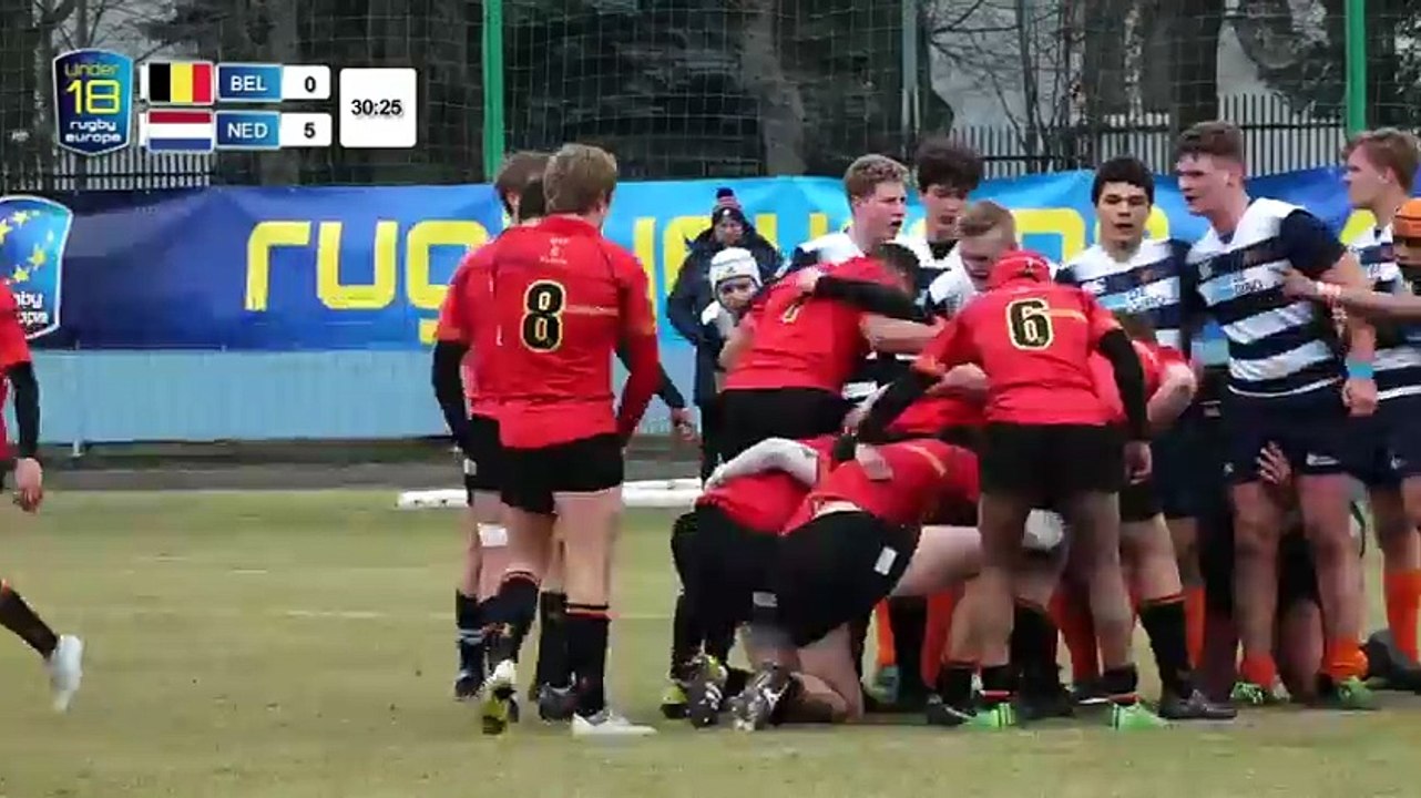 REPLAY BELGIUM / NETHERLANDS - RUGBY EUROPE U18 EUROPEAN CHAMPIONSHIPS 2018