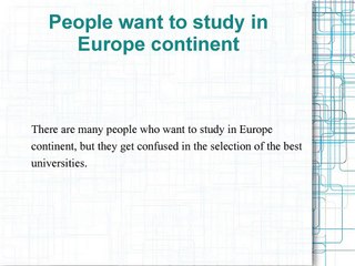 David Alexander NNU : A Unique List of best  Universities of the Europe