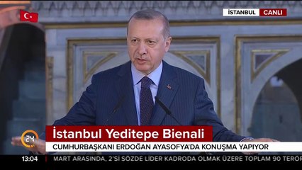 Cumhurbaşkanı  Erdoğan: Tek parti döneminde ahıra çevrilmiş camileri yeniden inşa ediyoruz