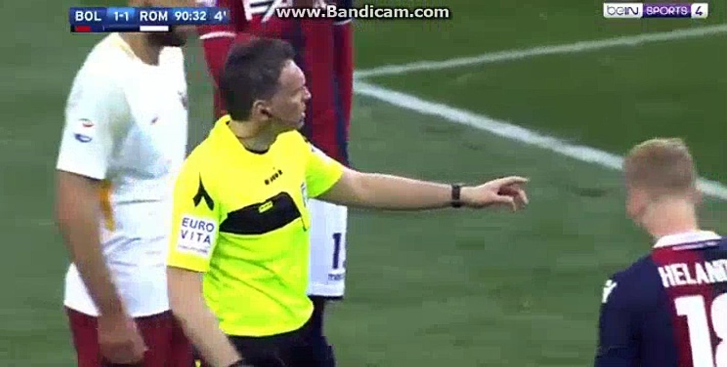 Edin Dzeko Incredible  Miss    HD - Bologna 1-1 AS Roma 31.03.2018