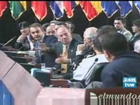 Rey de España a Chavez - Por que no te callas