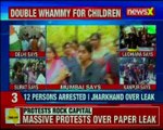 Stage protests by SSC aspirants agitate against paper leak at parliament street; New Delhi