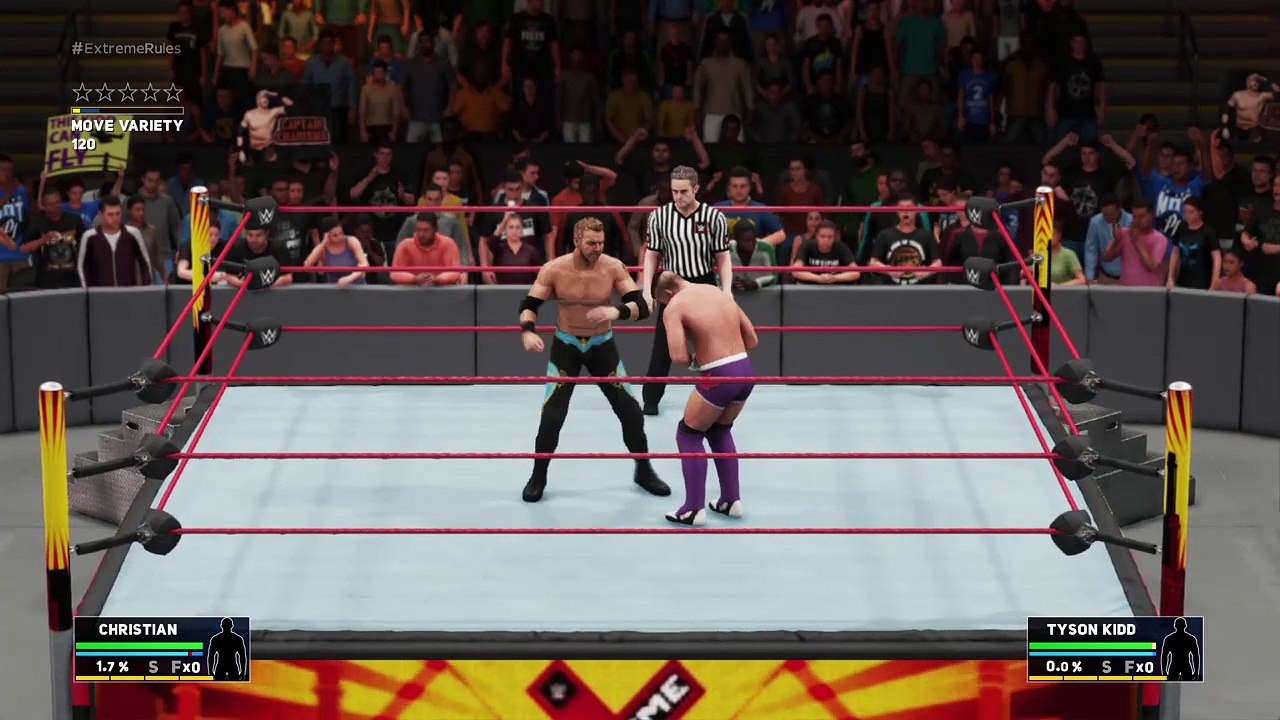 WWE 2K18 Christian vs Kidd 3/18/18 ECW Championship