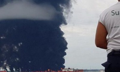 Tumpahan Minyak Sebabkan Kebakaran di Perairan Balikpapan