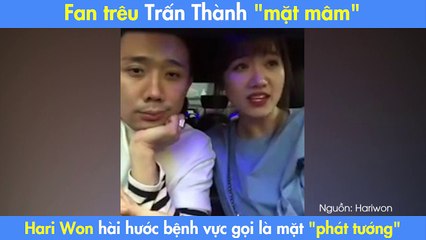 Fan trêu Trấn Thành "mặt mâm"