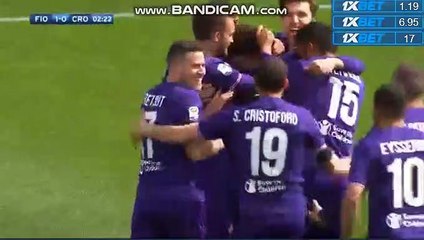 Giovanni Simeone Goal HD - Fiorentina 1-0 Crotone 31.03.2018