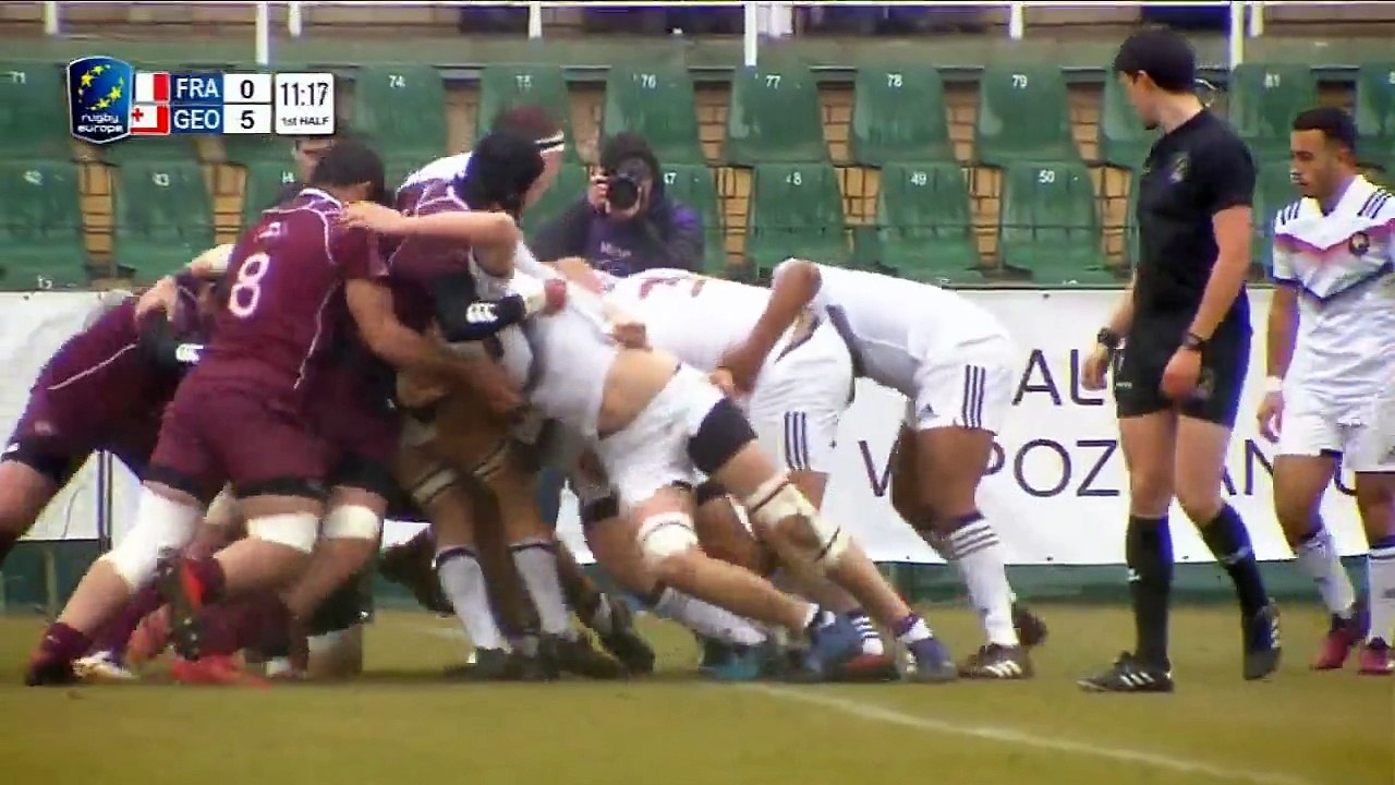 REPLAY FRANCE / GEORGIA - RUGBY EUROPE U18 EUROPEAN CHAMPIONSHIPS 2018