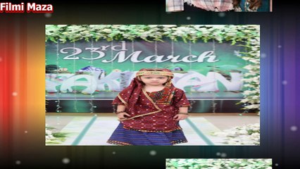 Celebrities with their Cute Daughters On 23rd March Celebration in Nida Yasir Show