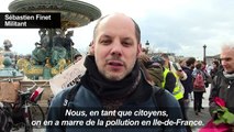 Paris: des statues revêtues d'un masque antipollution