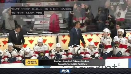 The Panthers Hope to Snap Two-Game Slide Against Bruins