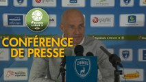 Conférence de presse Chamois Niortais - FC Sochaux-Montbéliard (1-1) : Denis RENAUD (CNFC) - Peter ZEIDLER (FCSM) - 2017/2018
